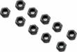 M3 Nut Thin Black (10)