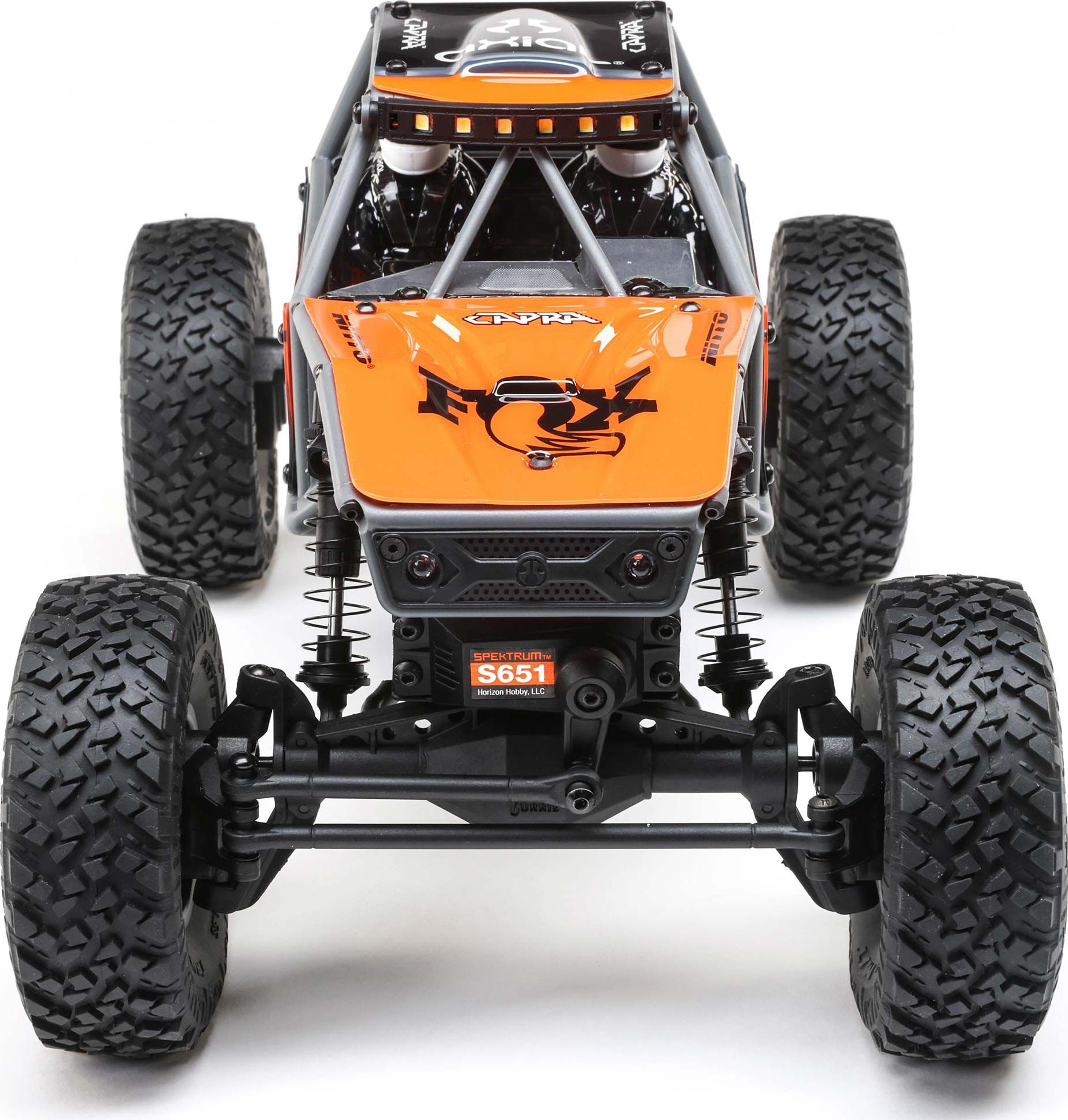 AXL01002T2 - UTB18 Capra 1/18 4WD RTR Fox Racing Grey By