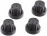 Hub Cover Set Black (4)