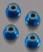 Wheel Nut M4 Serrated Blue (4)