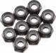 Thin Nylon Locking Hex Nut M3 Black (10)