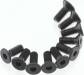 Hex Flat Head M3X8mm Black (10)