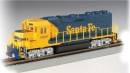 HO GP40 w/DCC SF/Blue/Yellow #3508