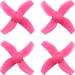 40mm 4-Blade Props Beta75/Pro/2 (1.0mm shaft) (4) Pink