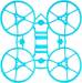 Meteor65 Micro BL Whoop Frame - Cyan