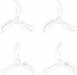 Gemfan 1208 31mm 3-Blade Propellers (1.0mm Hole) Transparent (4)