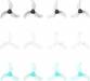Gemfan 1208 31mm 3-Blade Propellers (1.0mm Hole) Assort (12)