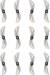 Gemfan 1210 31mm 2-Blade Propellers (1.0mm Hole) Clear Grey (12)