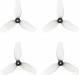 HQ 31mm Ultralight 3-Blade Propellers (1.0mm) (4pc) Grey