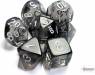 Dice Translucent 7pc Smoke/White