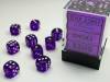 Dice Translucent 36D6 Purple/White