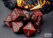 Dice Speckled 7pc Silver Volcano