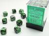 Dice Gemini 36D6 Black-Grey/Green