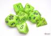 Dice Vortex 7pc Bright Green/Black