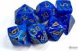 Dice Vortex 7pc Blue/Gold