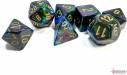 Dice Lustrous 7pc Shadow/Gold