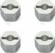 CNC Aluminum Wheel Hex Set (4) 8mm Stock Width