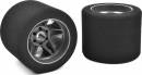 Attack Foam Tires 1/8 Circuit 32 Shore Rear 76mm Carbon Rims