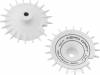 Sloped Aero Drift Wheel Cover (White) (2) (Drift Element Wheels)