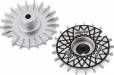 Flat Aero Drift Wheel Covers (Silver/Black Mesh) (2)