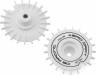 Flat Aero Drift Wheel Cover (White) (2) (Drift Element Wheel)