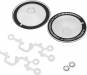 Sloped Aero Drift Wheel Covers (Clear/Black) (2)