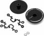 Flat Aero Drift Wheel Covers (Black) (2)