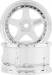 Drift Element 5 Spoke Drift Wheels (White & Chrome) (2)