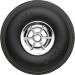Treaded Wheels Chrome - 2-1/4