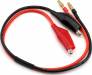 Heavy Duty Charge Lead (Alligator Clips to 4mm Banana Plugs) (14a