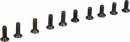 Screw M3 Flat Head Binder Head (10)