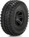 Fr Tire Premount Black Wheel (2) 1/10 Amp DB