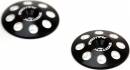 1/8 Black XL Wing Buttons 22mm (2)