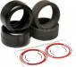 F1 1/10 Rubber Tires - Front 36X (Red-Soft) 1 Pair Belted