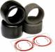 F1 1/10 Rubber Tires - Rear 33X (Red-Soft) 1 Pair Belted