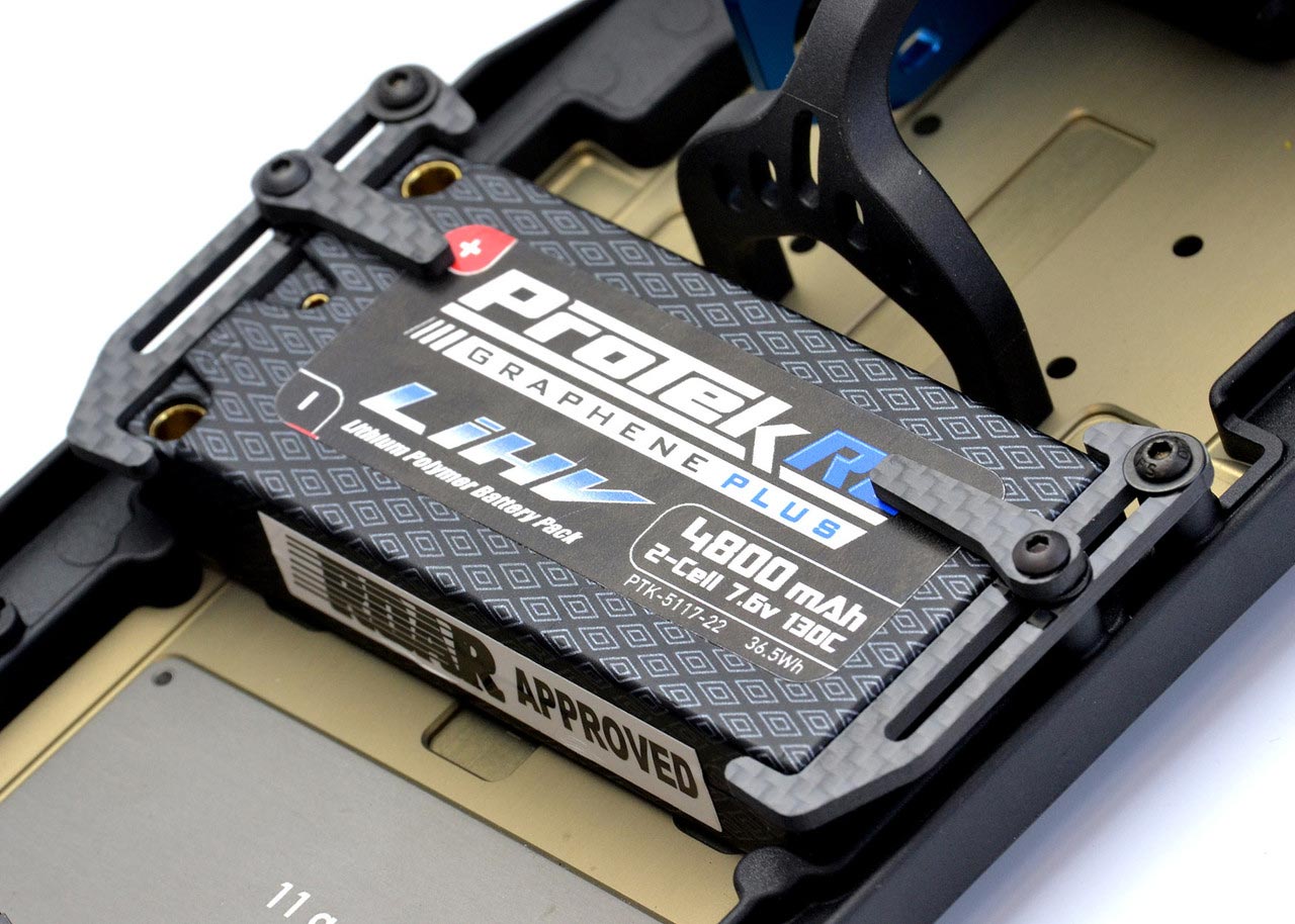 EXO2137 - B6.4 Carbon Fiber Lipo Tabs And Cups Set By EXOTEK