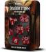 Dice Dragon Storm Silicone 7pc Set Red Dragon Scales