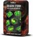 Dice Dragon Storm Resin 7pc Set Green Dragon