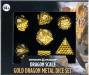Dice D&D Dragon Scale Metal Dice Set Gold (EN)