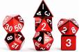 Dice Metal 16mm 7pc Set Red