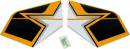 Mamba 120cc Horizontal Stabilizer w/Elevators Set Yellow Scheme