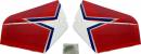 Mamba 120cc Horizontal Stabilizer w/Elevators Set Blue Scheme