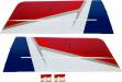 Mamba 120cc Bottom Wing Set (Bottom Left and Right) Blue Scheme