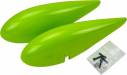 Mamba 120cc Wheel Pants Green Scheme w/hardware