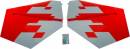 Ultimate 70cc Horizontal Stabilizer w/Elevators Set Red Scheme