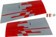 Ultimate 70cc Bottom Wing Set (Bottom Left and Right) Red Scheme