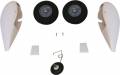 RV-8 60e Wheel Pant Set w/Wheels Axles & Tail Gear
