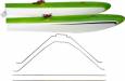 Float Set w/Struts/LEDS Green, RV-8 60e G1/G2