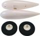 Mamba 60e Wheel Pant Set w/Wheels and Axle