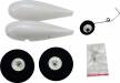 QQ Yak 55 Wheel Pant Set w/Wheels Axles & Tail Gear